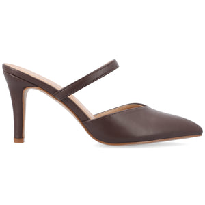 YVON COOL SHADE STILETTO PUMP HEELS IN WIDE - Mahogany