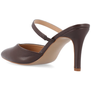 YVON COOL SHADE STILETTO PUMP HEELS IN WIDE - Mahogany