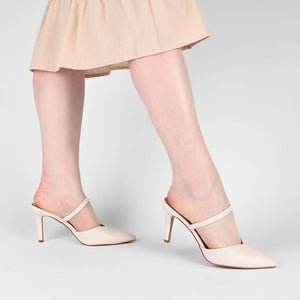 YVON STILETTO PUMP HEELS IN COOL SHADES - Porcelain