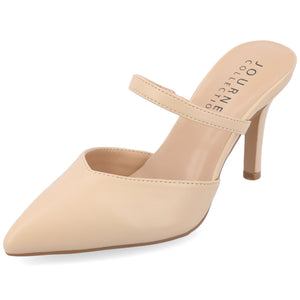 YVON WARM SHADE STILETTO PUMP HEELS IN WIDE - Shell