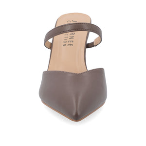 YVON STILETTO PUMP HEELS IN WARM SHADES - Truffle