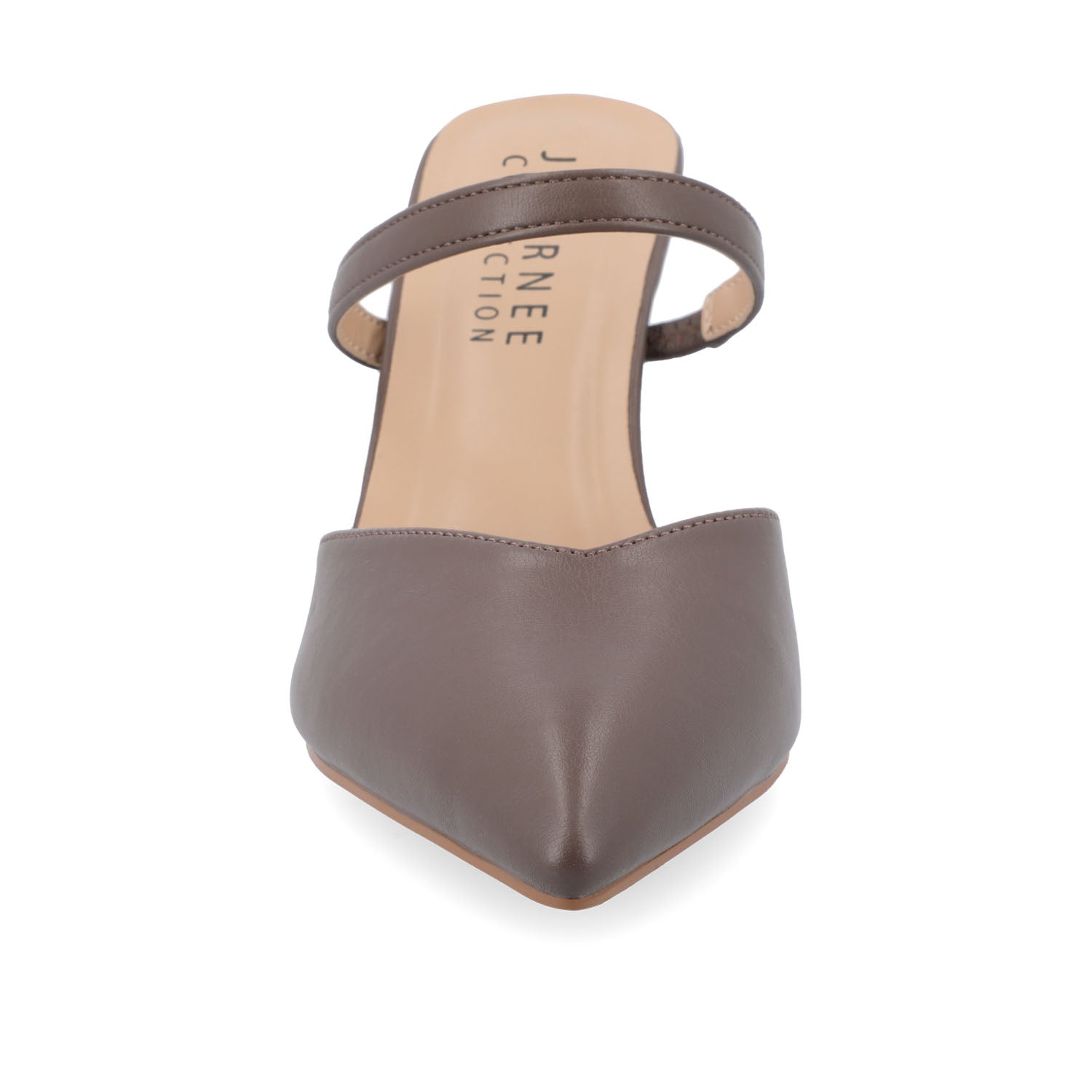 YVON WARM SHADE STILETTO PUMP HEELS IN NARROW - Truffle