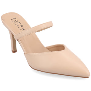 YVON COOL SHADE STILETTO PUMP HEELS IN WIDE - Vanilla