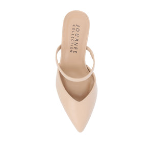 YVON STILETTO PUMP HEELS IN COOL SHADES - Vanilla