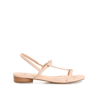 ZAIDDA T STRAP SANDALS IN PATENT