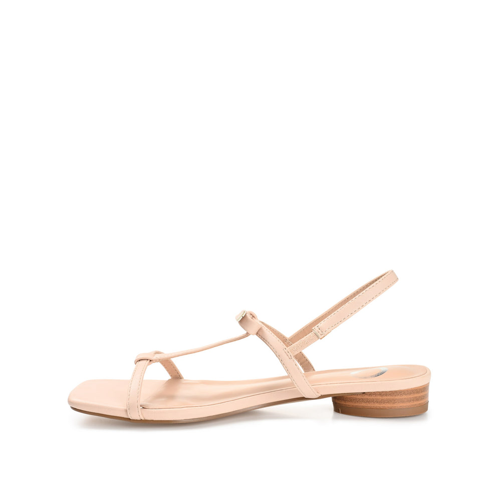 ZAIDDA T STRAP SANDALS IN PATENT