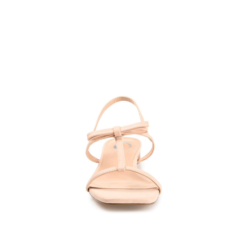 ZAIDDA T STRAP SANDALS IN PATENT