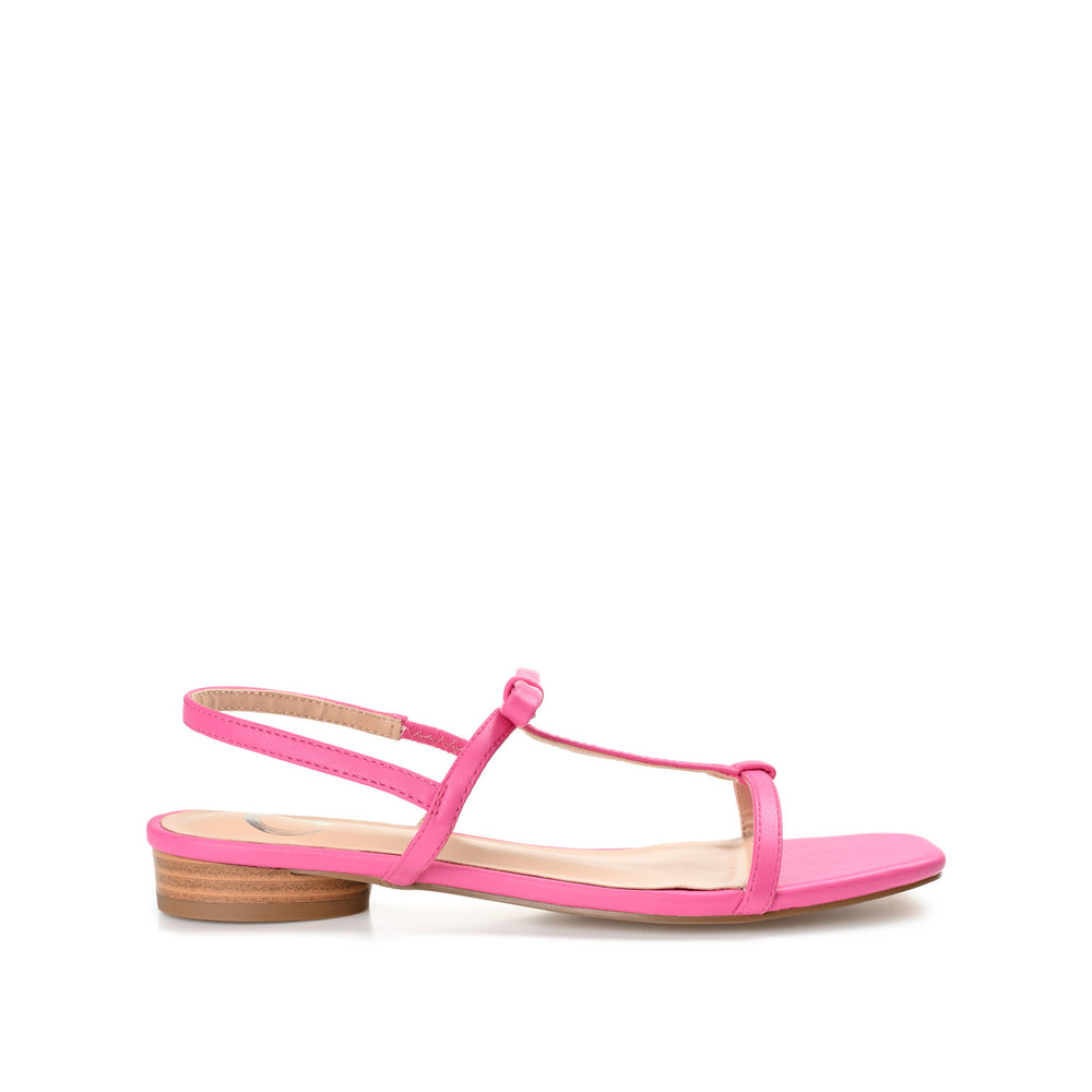 ZAIDDA T STRAP SANDALS IN PATENT