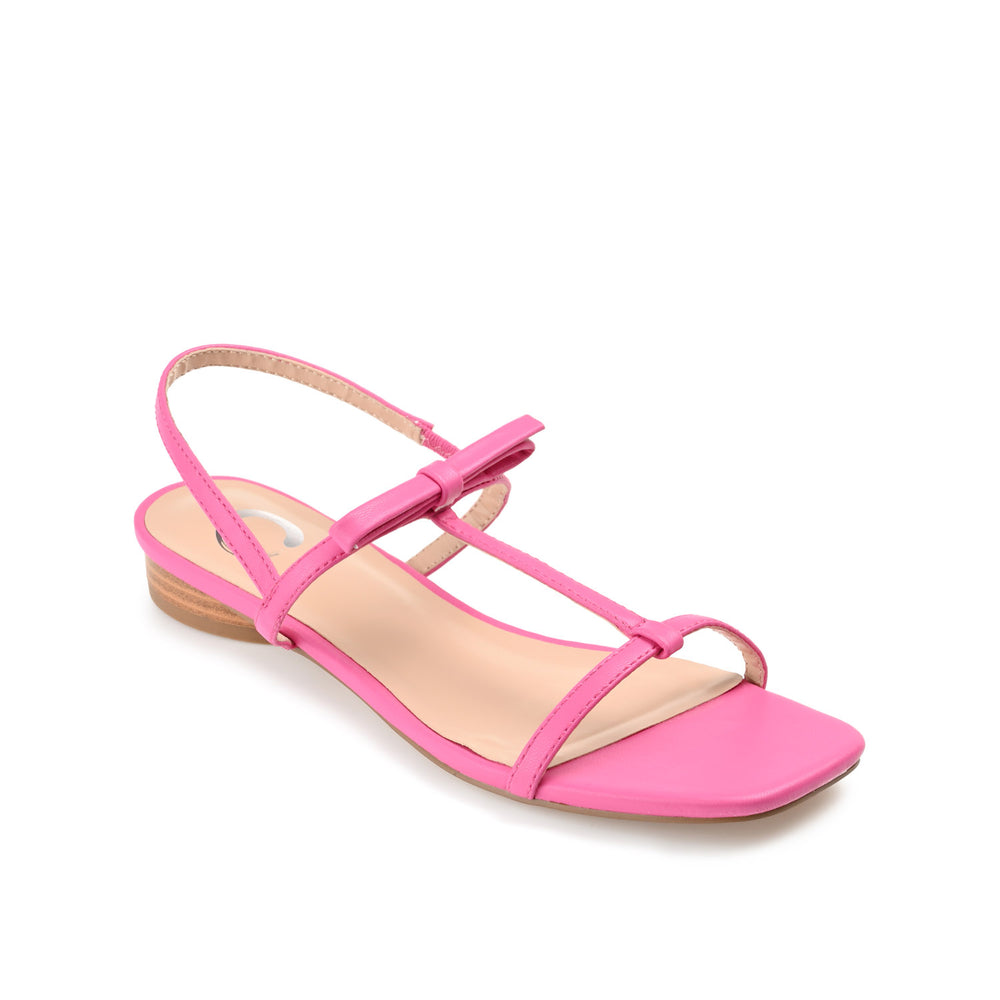 ZAIDDA T STRAP SANDALS IN PATENT