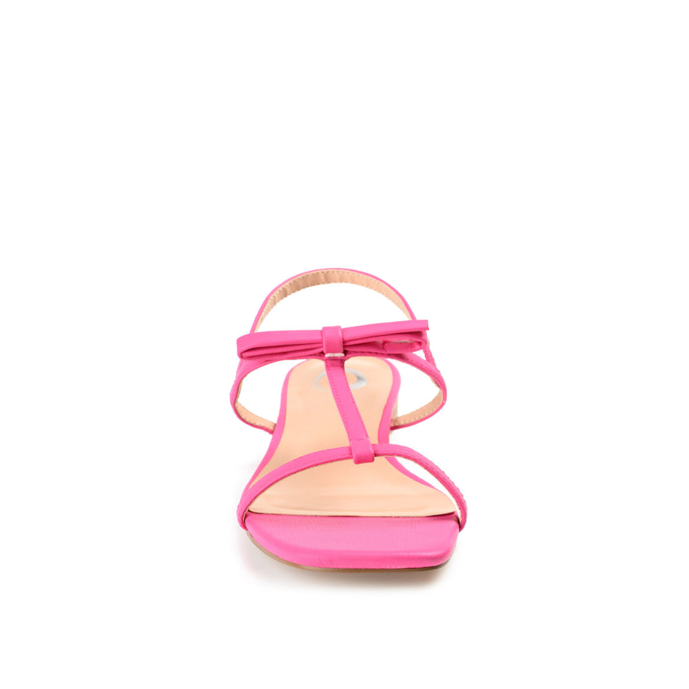 ZAIDDA T STRAP SANDALS IN PATENT