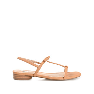 ZAIDDA T STRAP SANDALS IN PATENT