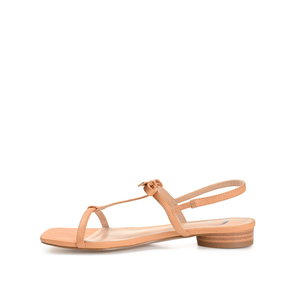 ZAIDDA T STRAP SANDALS IN PATENT