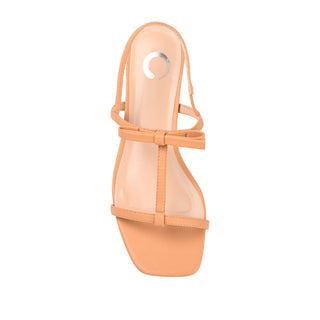 ZAIDDA T STRAP SANDALS IN PATENT