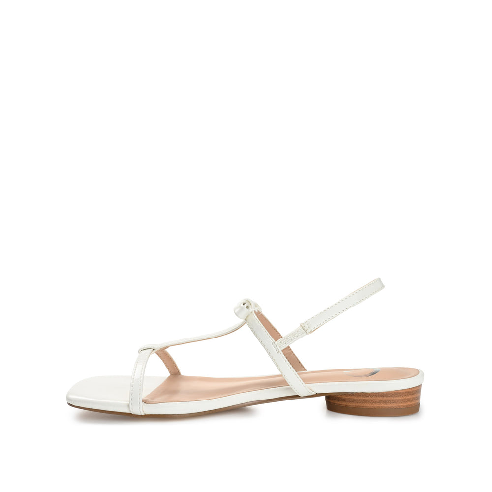 ZAIDDA T STRAP SANDALS IN PATENT