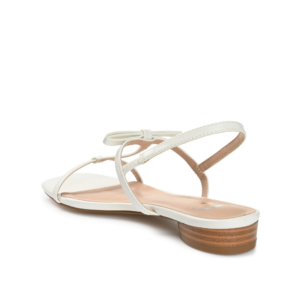 ZAIDDA T STRAP SANDALS IN PATENT