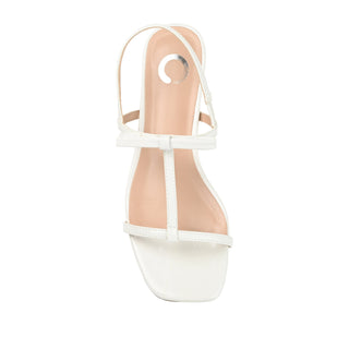 ZAIDDA T STRAP SANDALS IN PATENT