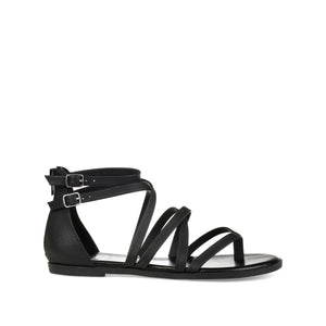 ZAILIE GLADIATOR SANDALS IN WIDE - Black