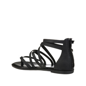 ZAILIE GLADIATOR SANDALS IN WIDE - Black