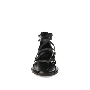 ZAILIE GLADIATOR SANDALS IN WIDE - Black