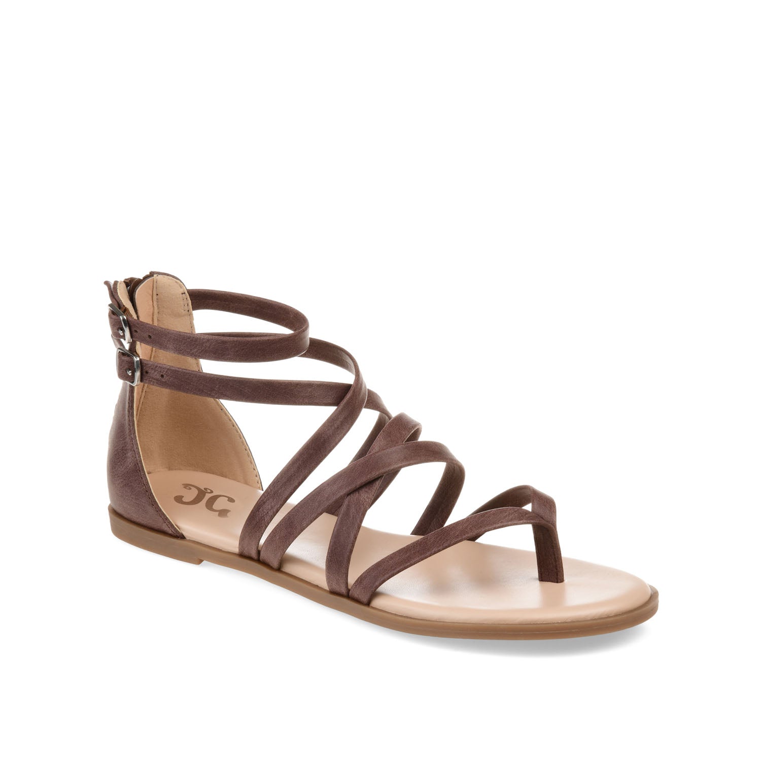 ZAILIE GLADIATOR SANDALS IN WIDE - Brown