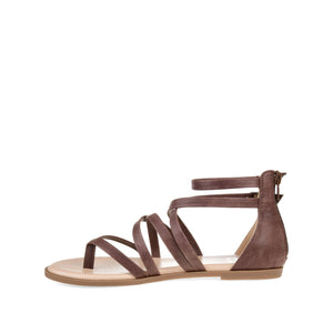 ZAILIE GLADIATOR SANDALS IN WIDE - Brown
