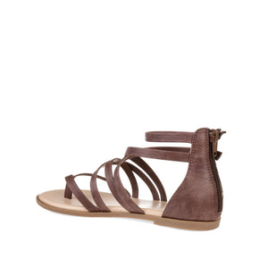 ZAILIE GLADIATOR SANDALS IN WIDE - Brown