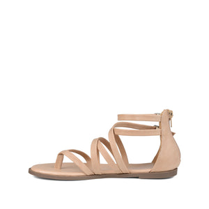 ZAILIE GLADIATOR SANDALS IN WIDE - Taupe