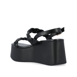 ZANNAH PLATFORM SANDALS IN FAUX LEATHER