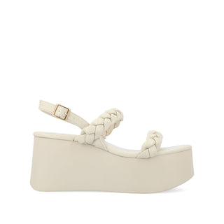 ZANNAH PLATFORM SANDALS IN FAUX LEATHER