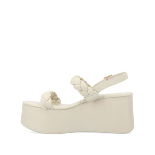 ZANNAH PLATFORM SANDALS IN FAUX LEATHER