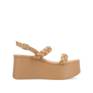 ZANNAH PLATFORM SANDALS IN FAUX LEATHER