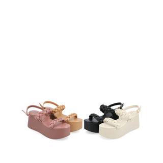 ZANNAH PLATFORM SANDALS IN FAUX LEATHER