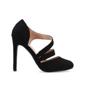 ZEERA STILETTO HEELS IN FAUX SUEDE - Black