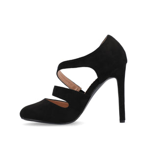 ZEERA STILETTO HEELS IN FAUX SUEDE - Black