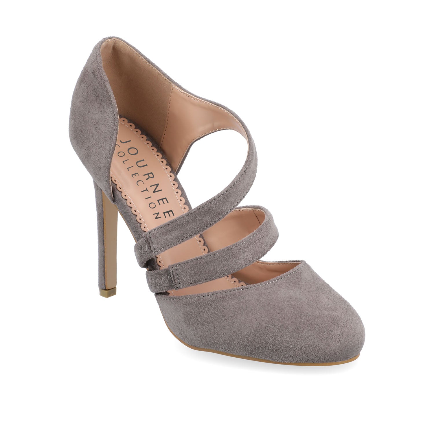 ZEERA STILETTO HEELS IN FAUX SUEDE - Grey