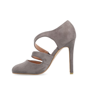 ZEERA STILETTO HEELS IN FAUX SUEDE - Grey
