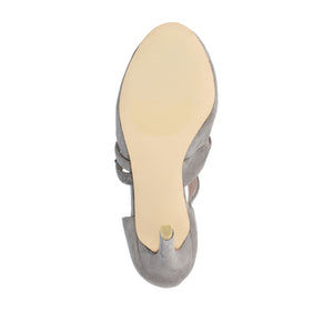 ZEERA STILETTO HEELS IN FAUX SUEDE - Grey