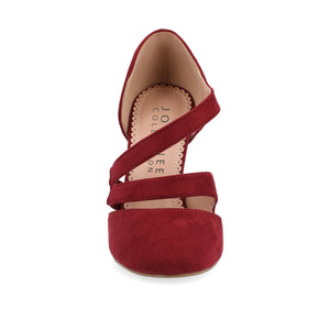 ZEERA STILETTO HEELS IN FAUX SUEDE - Wine