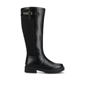 ZEMMIE QUILTED BOOTS - Black