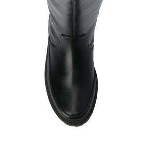 ZEMMIE QUILTED BOOTS - Black