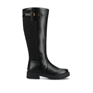 ZEMMIE QUILTED BOOTS IN WIDE CALF