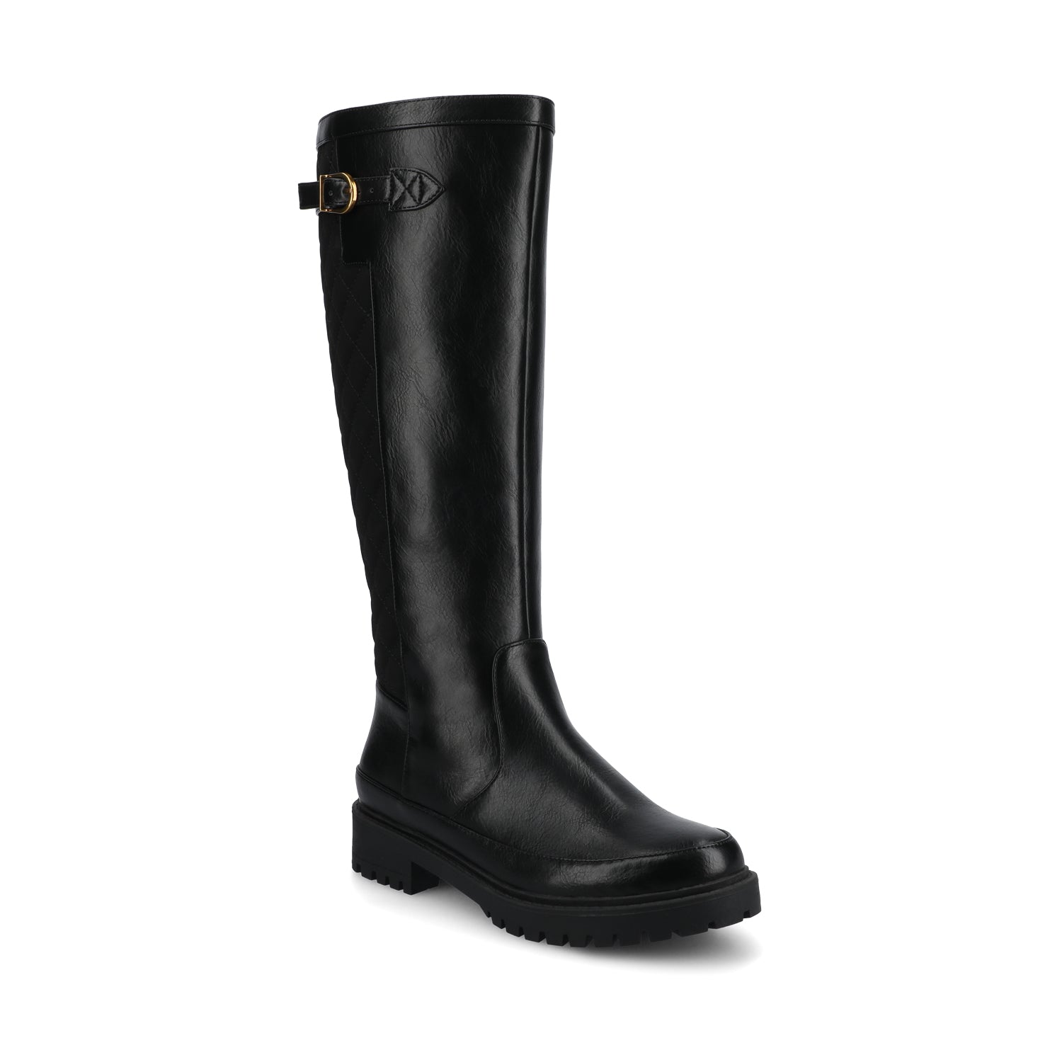 ZEMMIE QUILTED BOOTS IN WIDE CALF