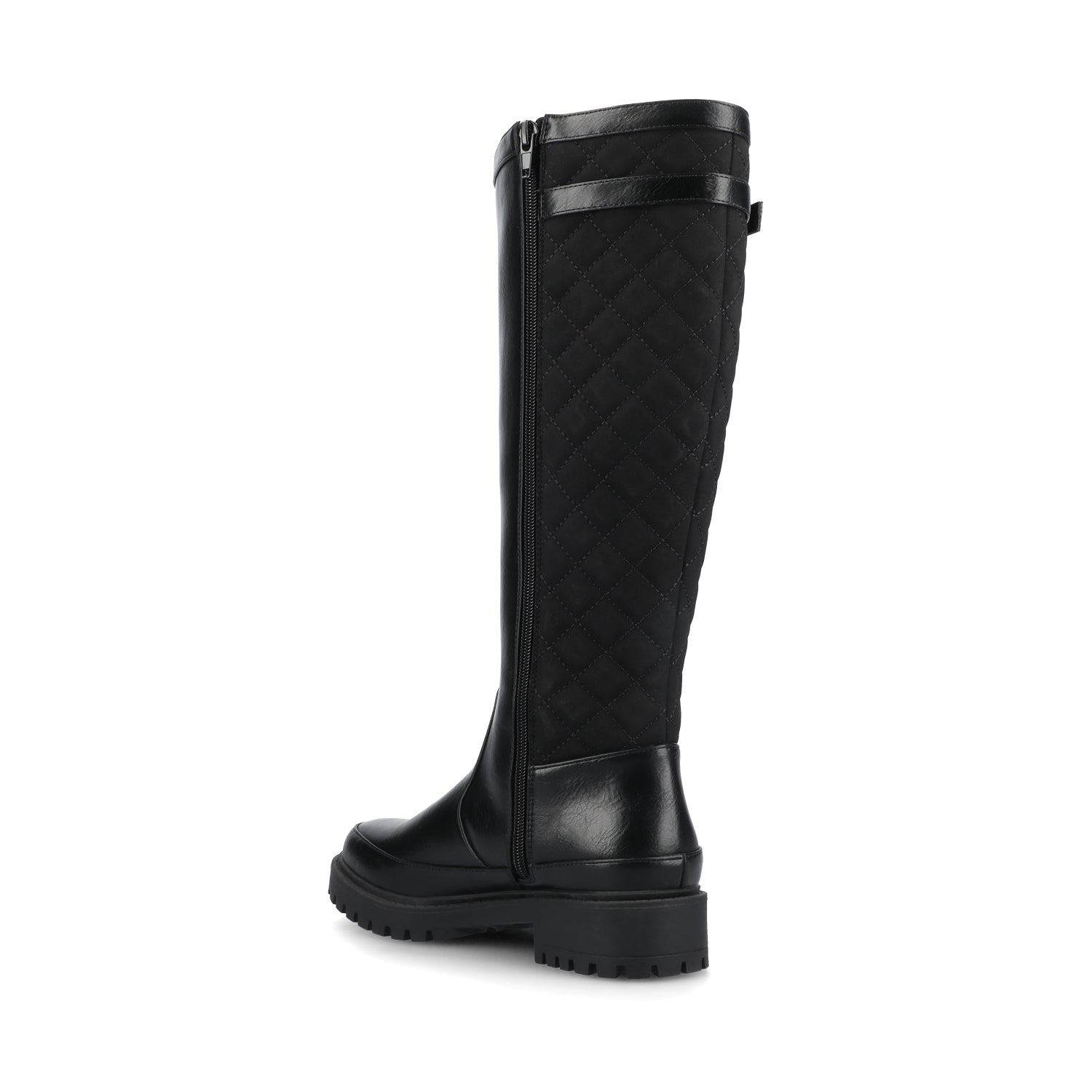 ZEMMIE QUILTED BOOTS IN WIDE CALF