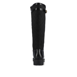 ZEMMIE QUILTED BOOTS IN WIDE CALF