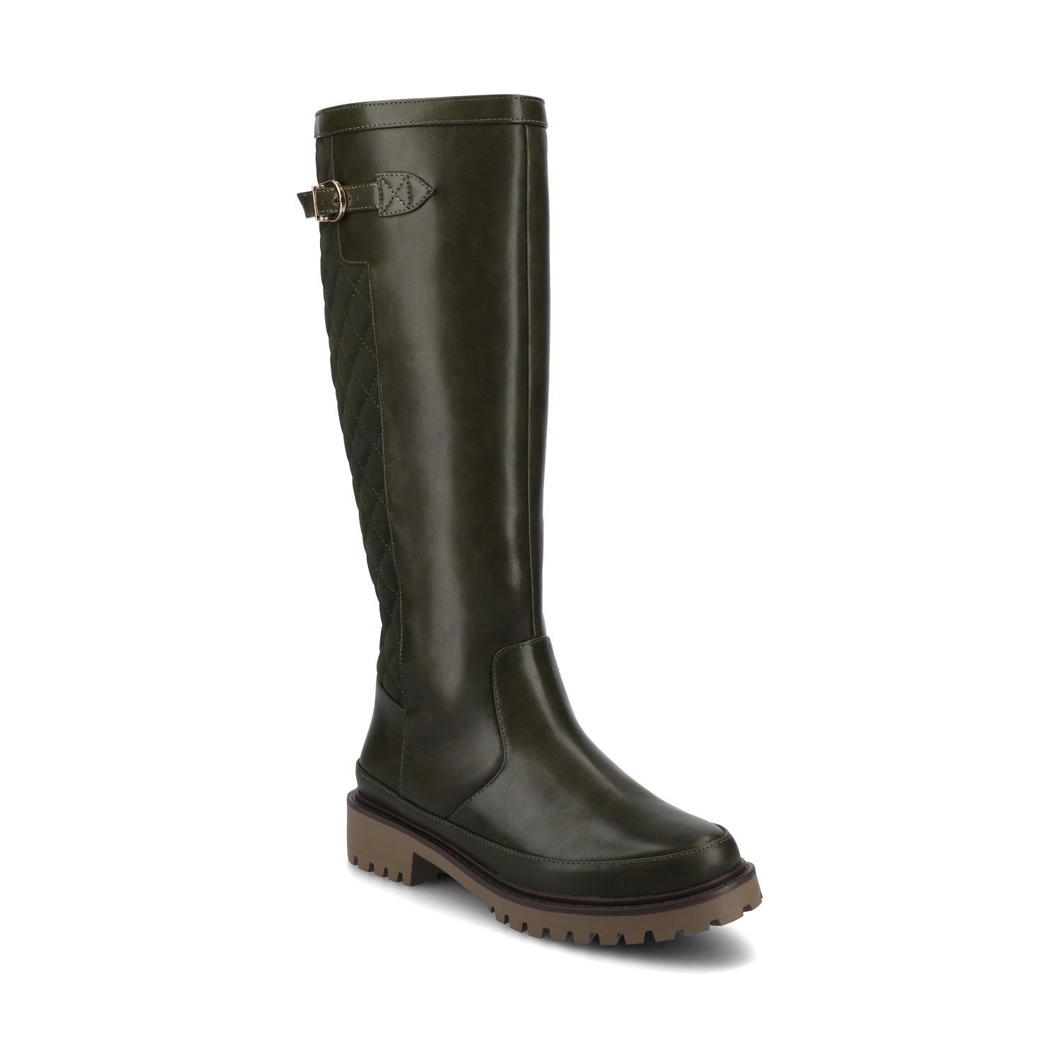 ZEMMIE QUILTED BOOTS IN WIDE CALF