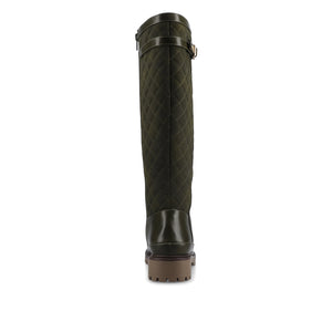 ZEMMIE QUILTED BOOTS IN WIDE CALF