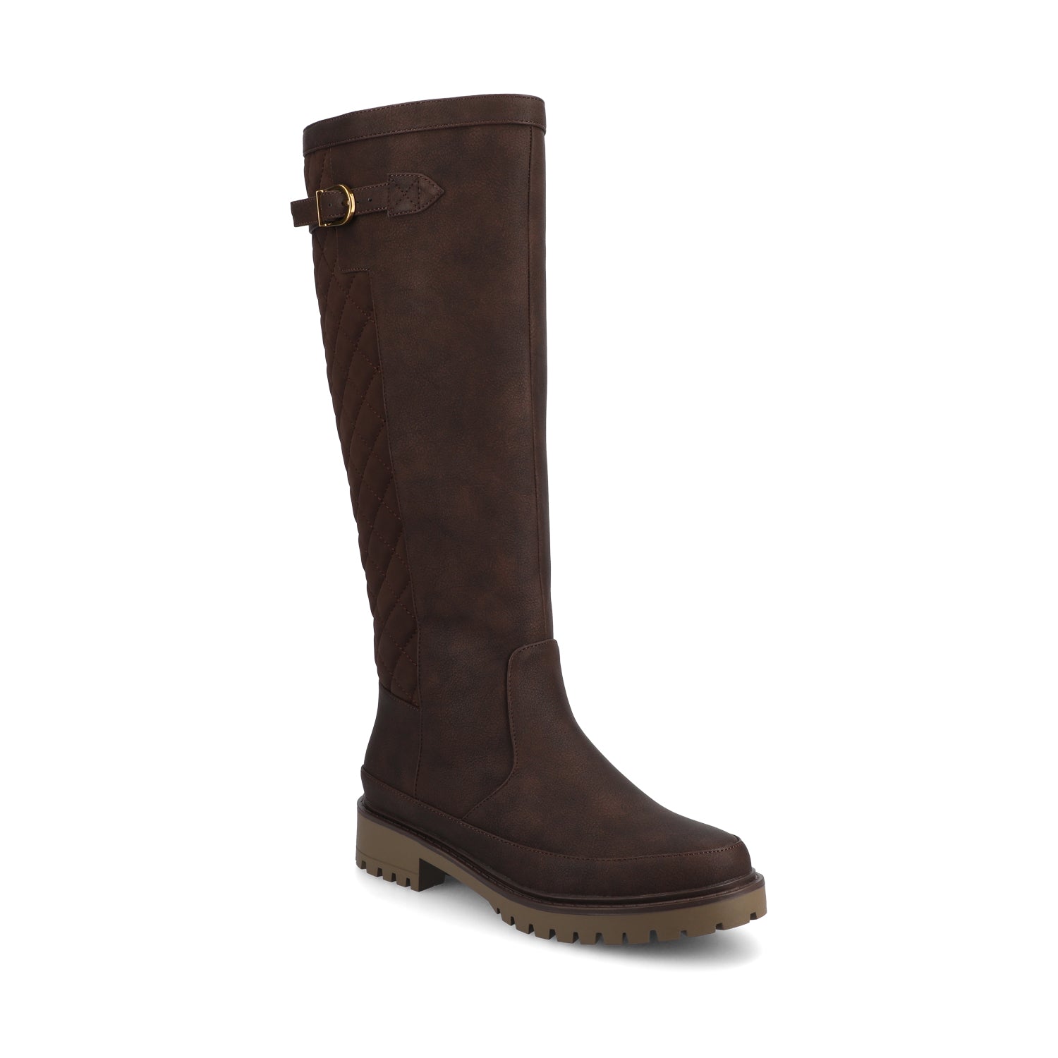 ZEMMIE QUILTED BOOTS IN WIDE CALF