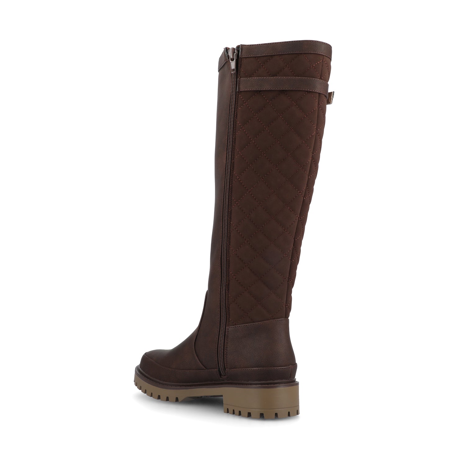 ZEMMIE QUILTED BOOTS IN WIDE CALF