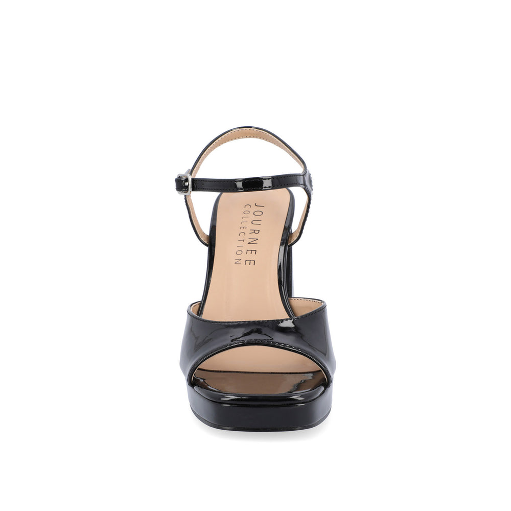 ZIARRE STRAPPY BLOCK HEELS IN PATENT