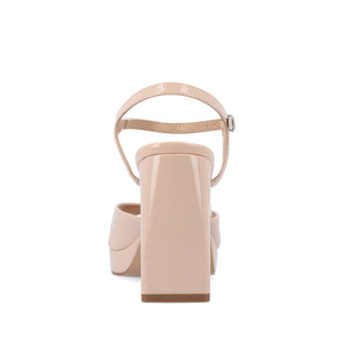 ZIARRE STRAPPY BLOCK HEELS IN PATENT